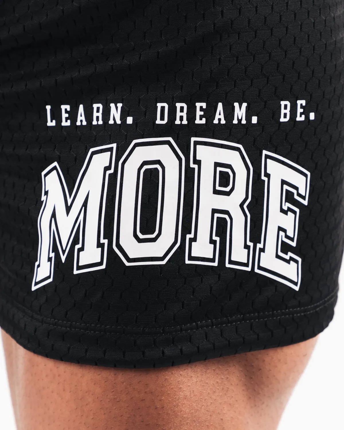 LDB More Mesh Short 6 - Black Alphalete Athletics