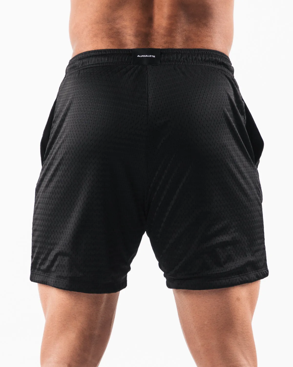 LDB More Mesh Short 6 - Black Alphalete Athletics