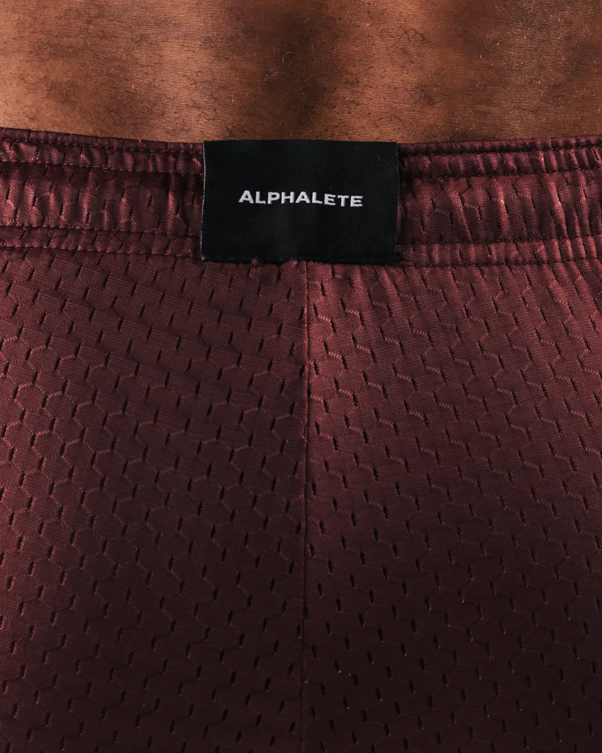 LDB More Mesh Short 6 - Burgundy Alphalete Athletics