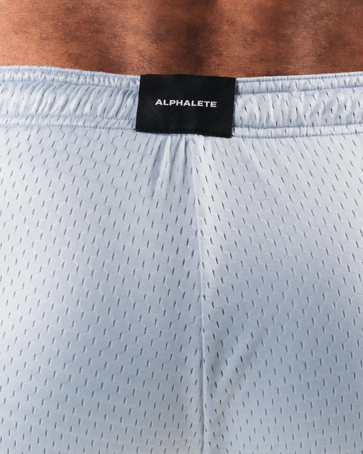 LDB More Mesh Short 6 - Fog Blue Alphalete Athletics