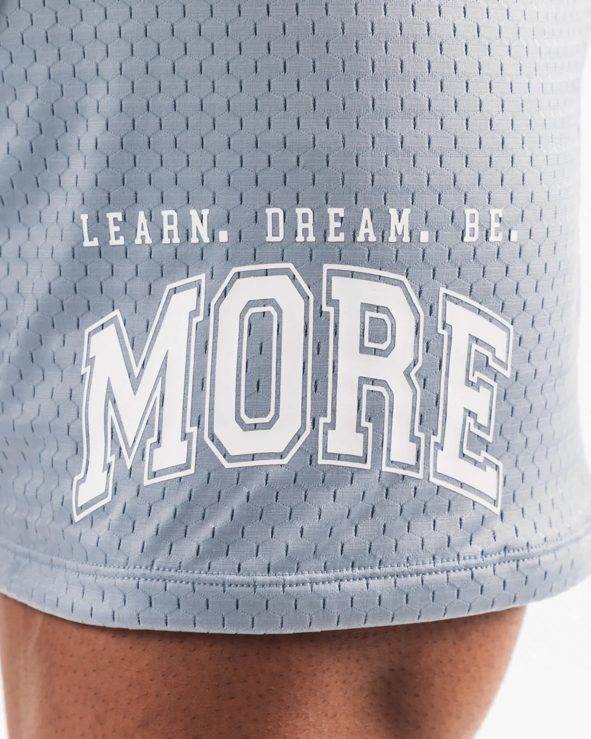 LDB More Mesh Short 6 - Fog Blue Alphalete Athletics