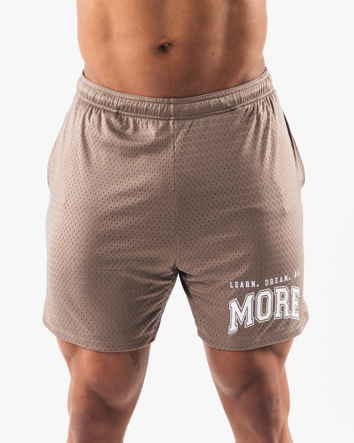 LDB More Mesh Short 6 - Mocha Alphalete Athletics