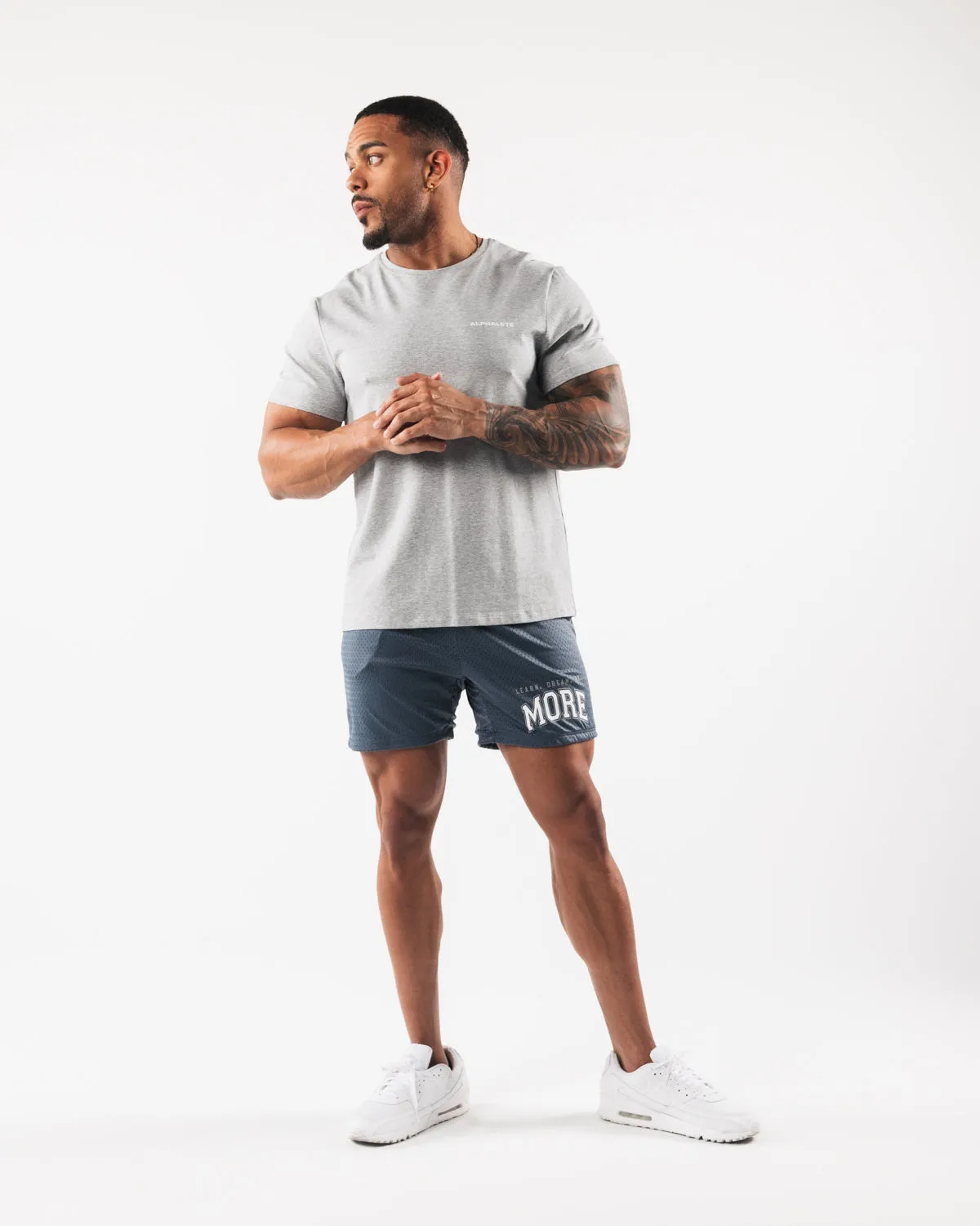LDB More Mesh Short 6 - Whale Blue Alphalete Athletics