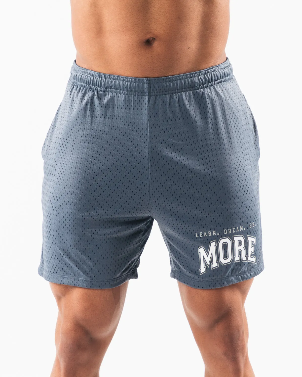 LDB More Mesh Short 6 - Whale Blue Alphalete Athletics