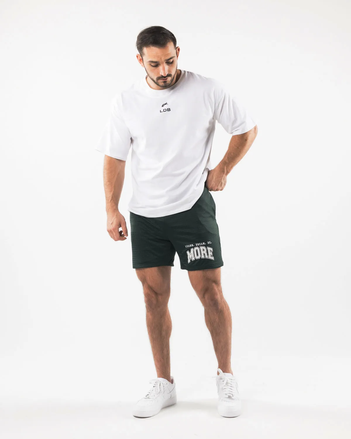 LDB More Mesh Short 6" - Evergreen Alphalete Athletics