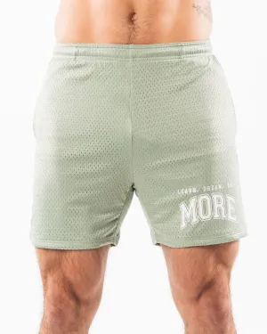 LDB More Mesh Short 6" - Sage Alphalete Athletics