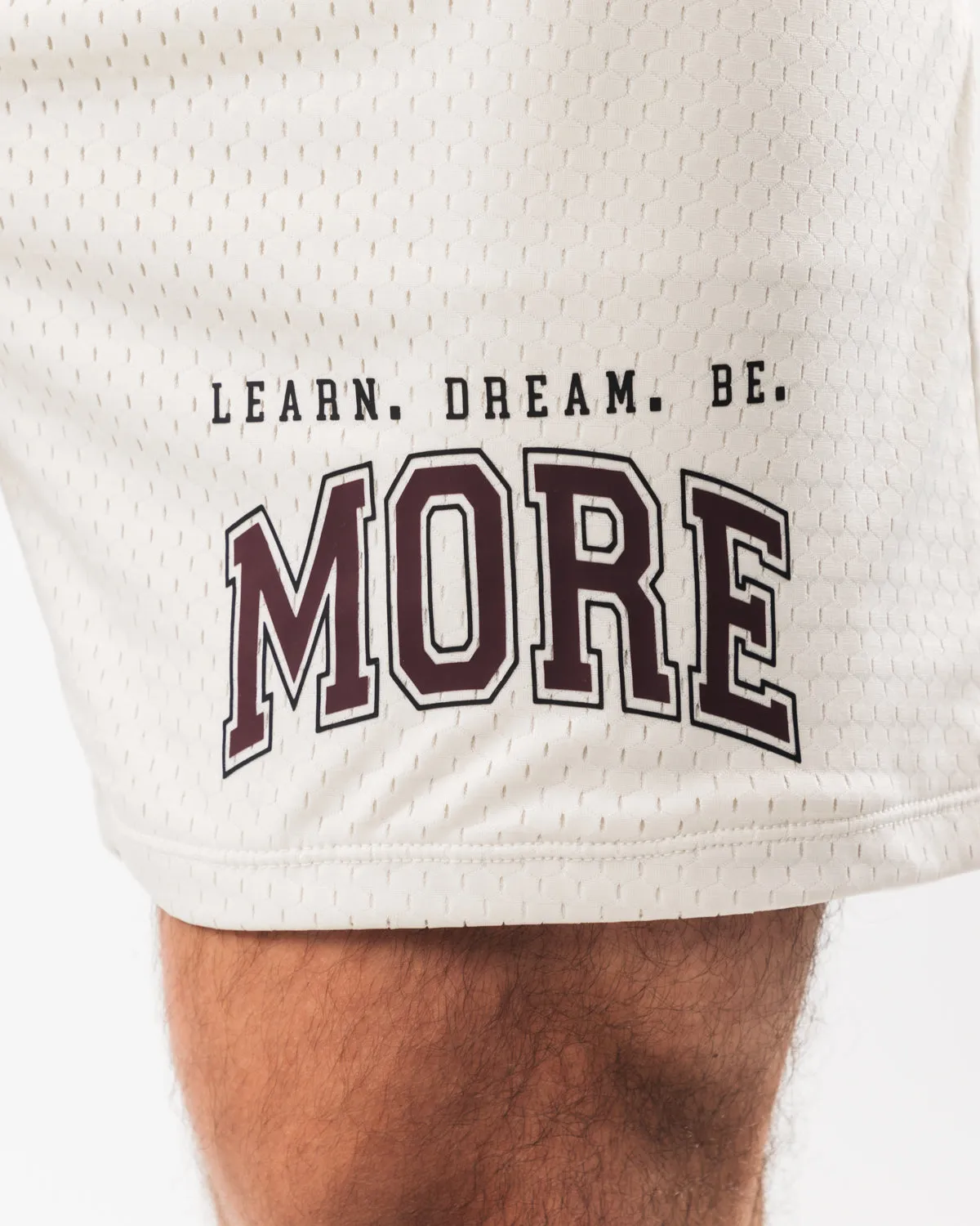 LDB More Mesh Short 6" - Sea Shell Alphalete Athletics