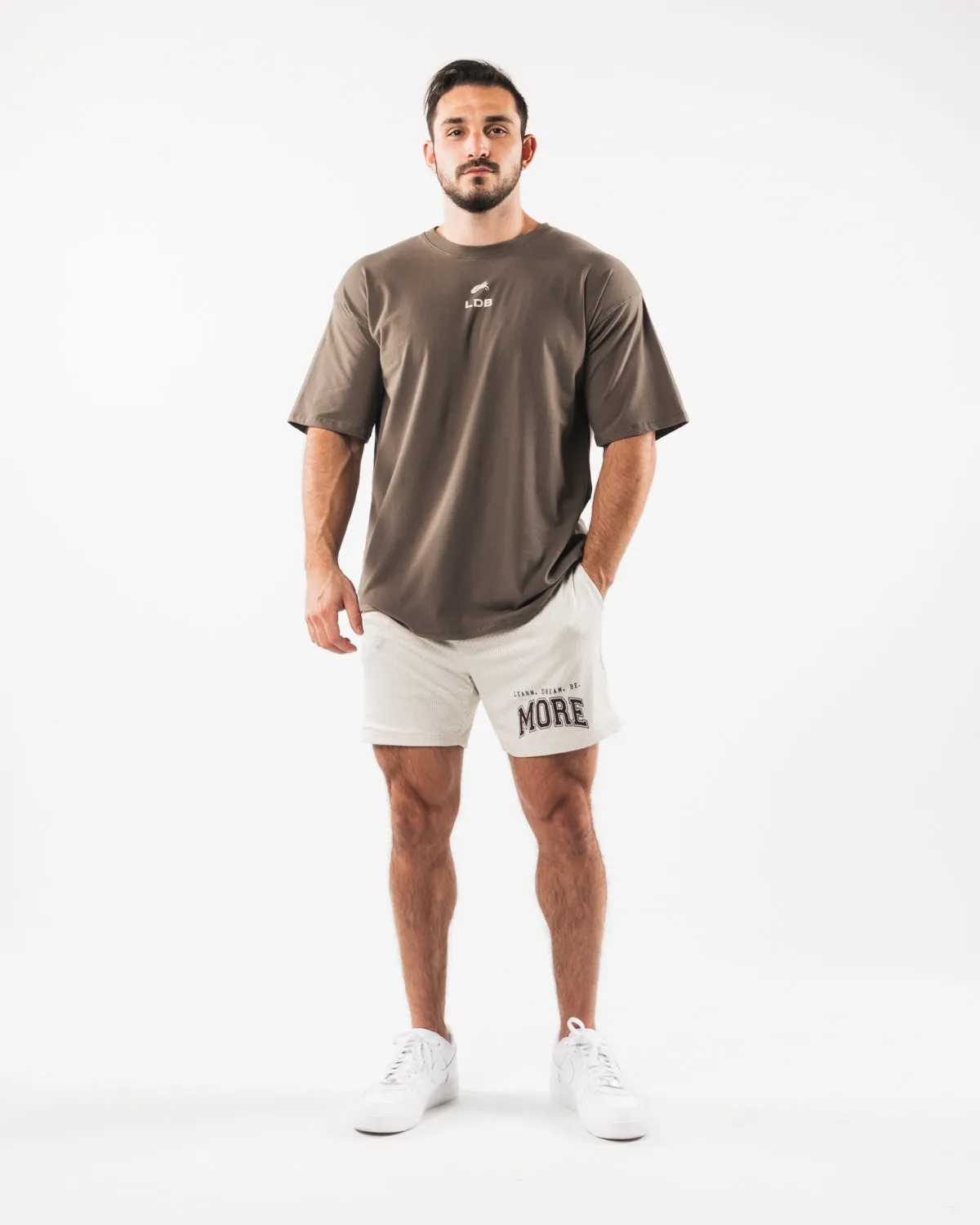 LDB More Mesh Short 6" - Sea Shell Alphalete Athletics