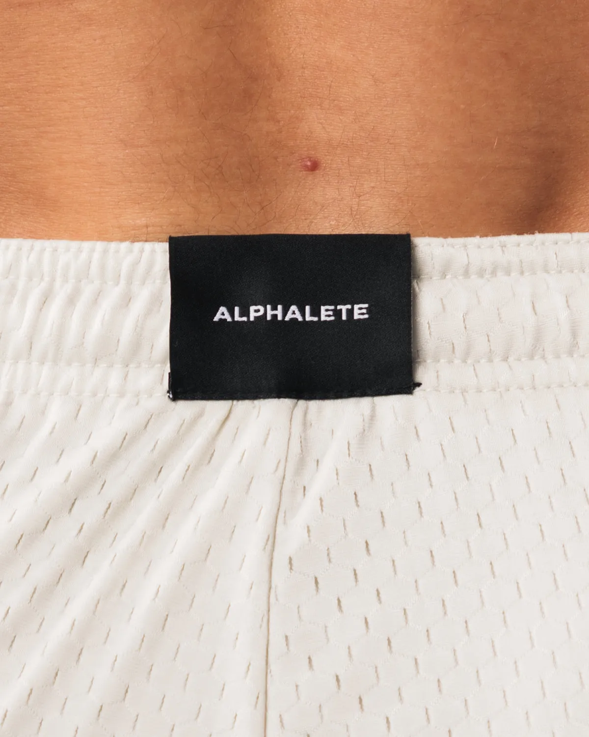 LDB More Mesh Short 6" - Sea Shell Alphalete Athletics