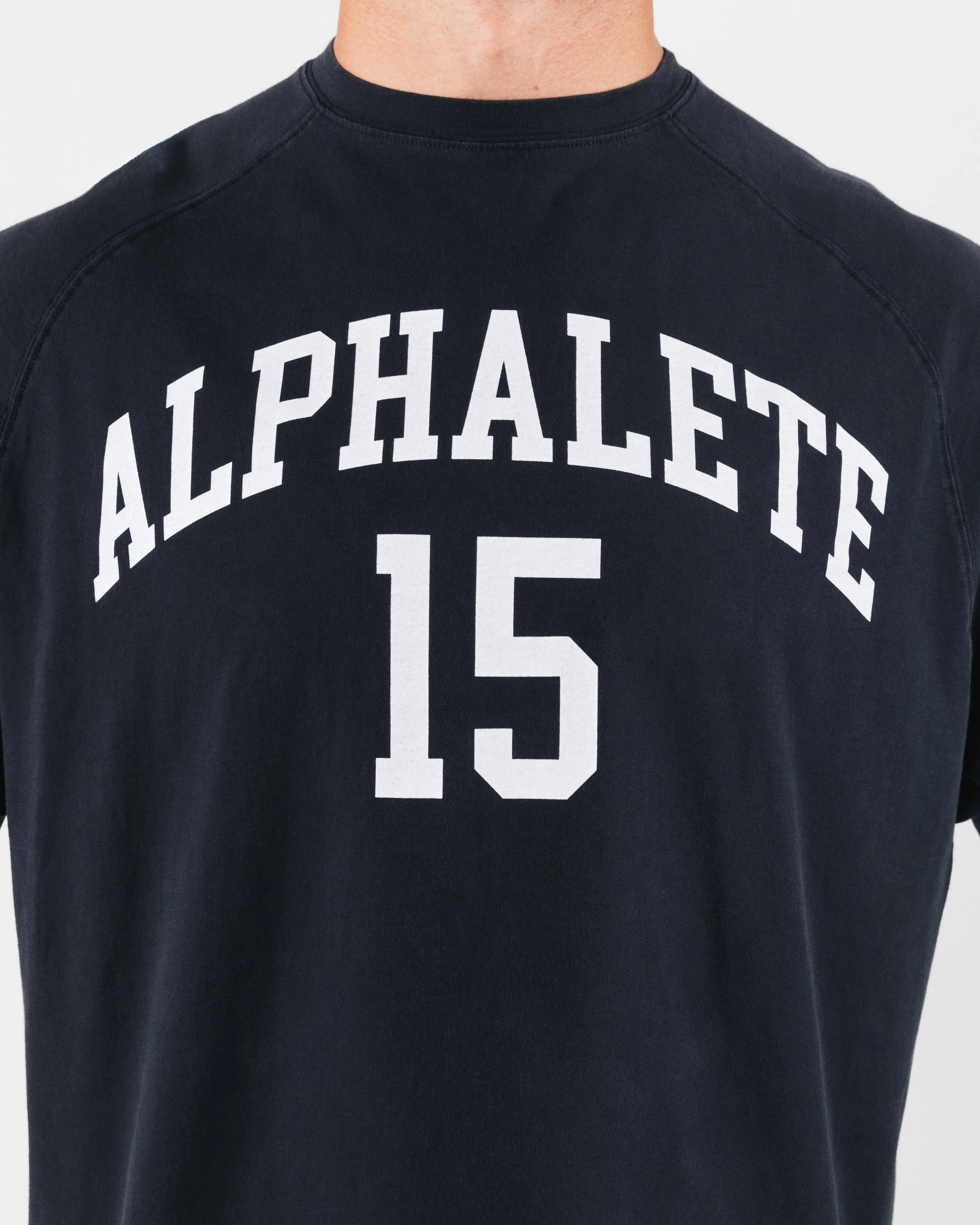 League Box Tee - Black Alphalete Athletics