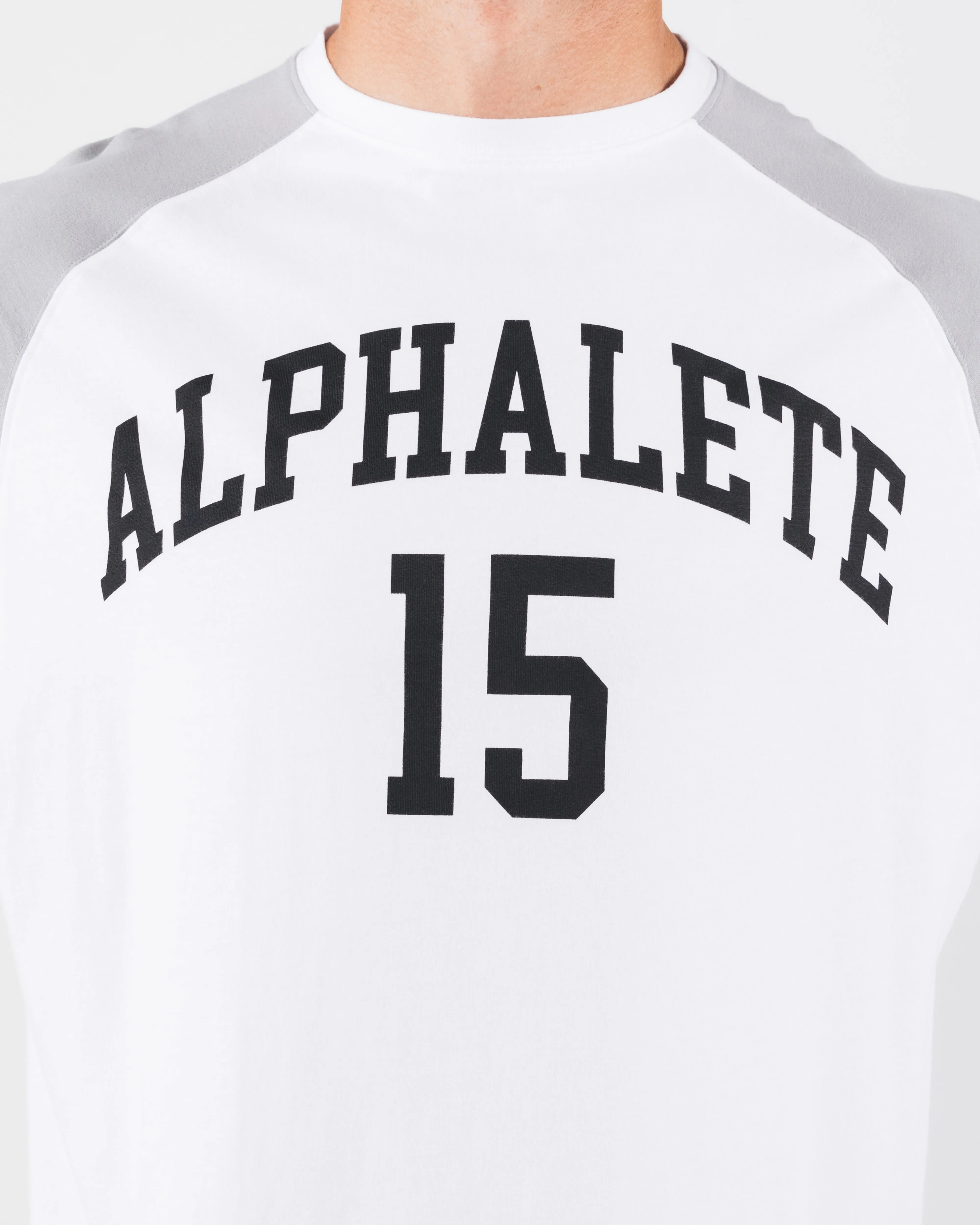 League Box Tee - White Alphalete Athletics