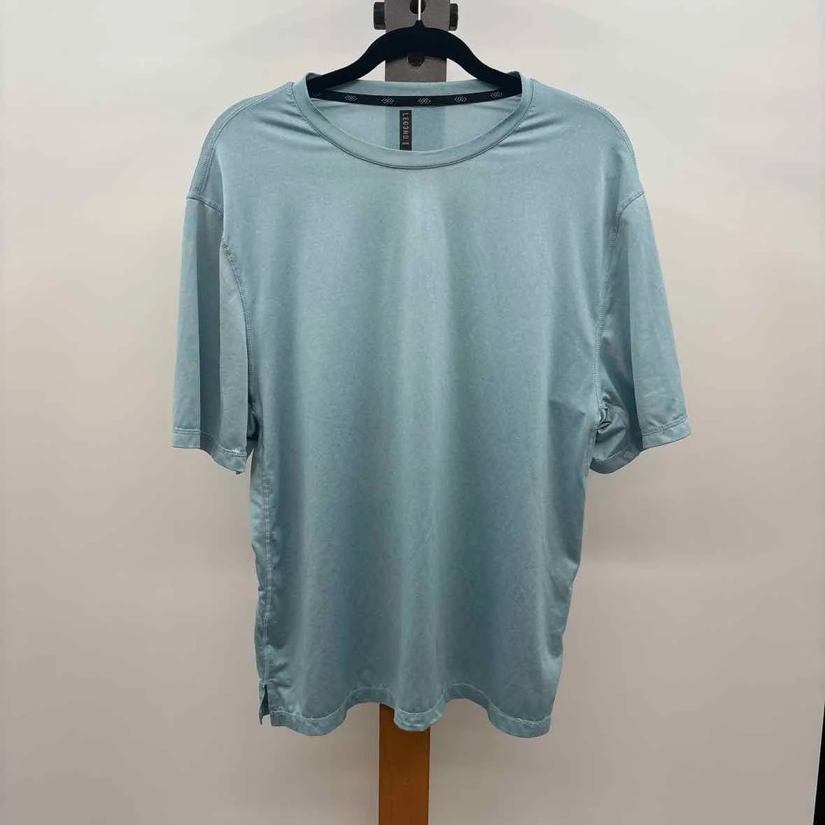 Legends Men's Size XL Blue Heathered Short Sleeve Shirt