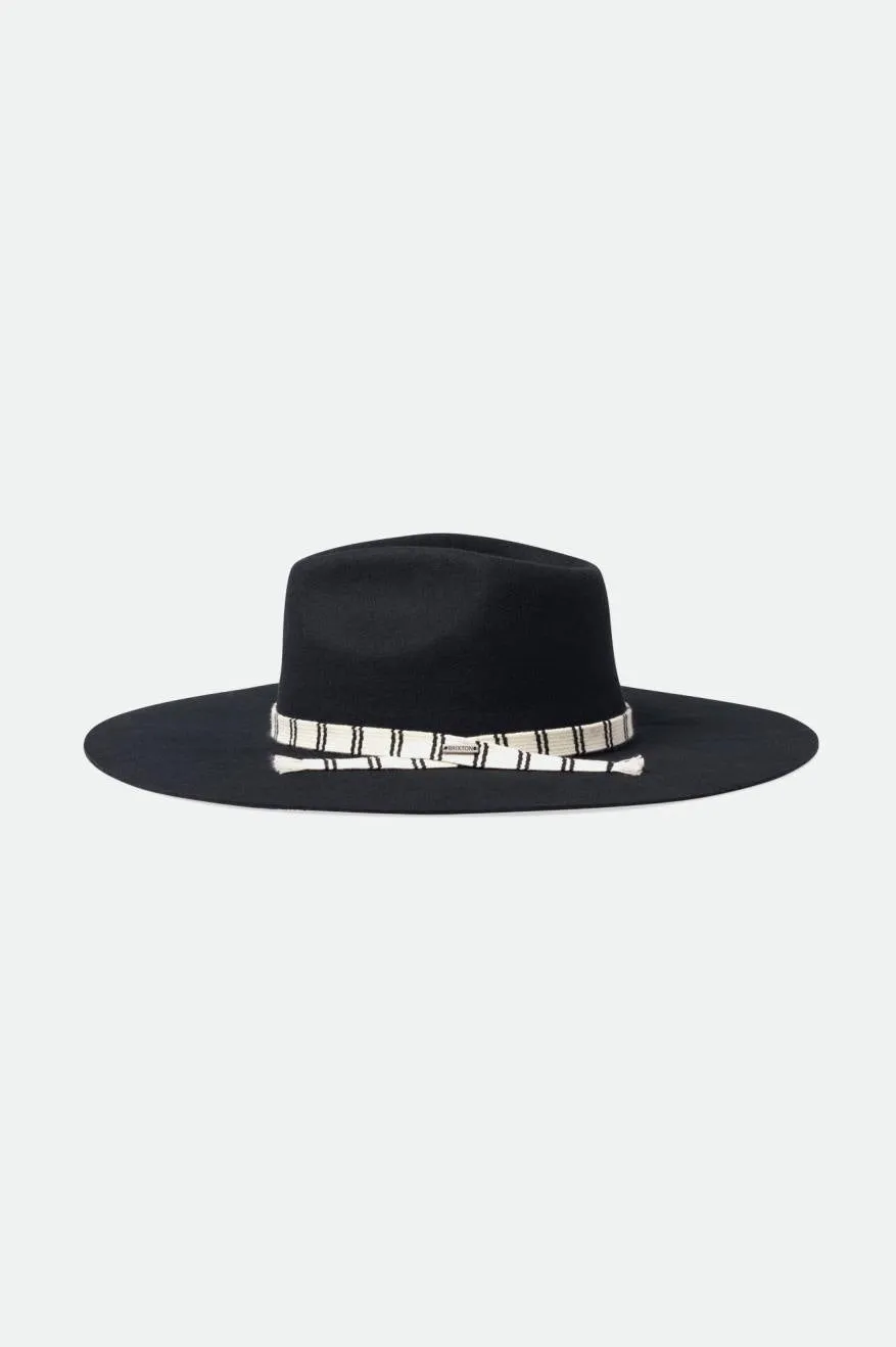 Leigh Felt Fedora - Black Brixton