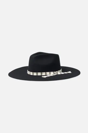 Leigh Felt Fedora - Black Brixton