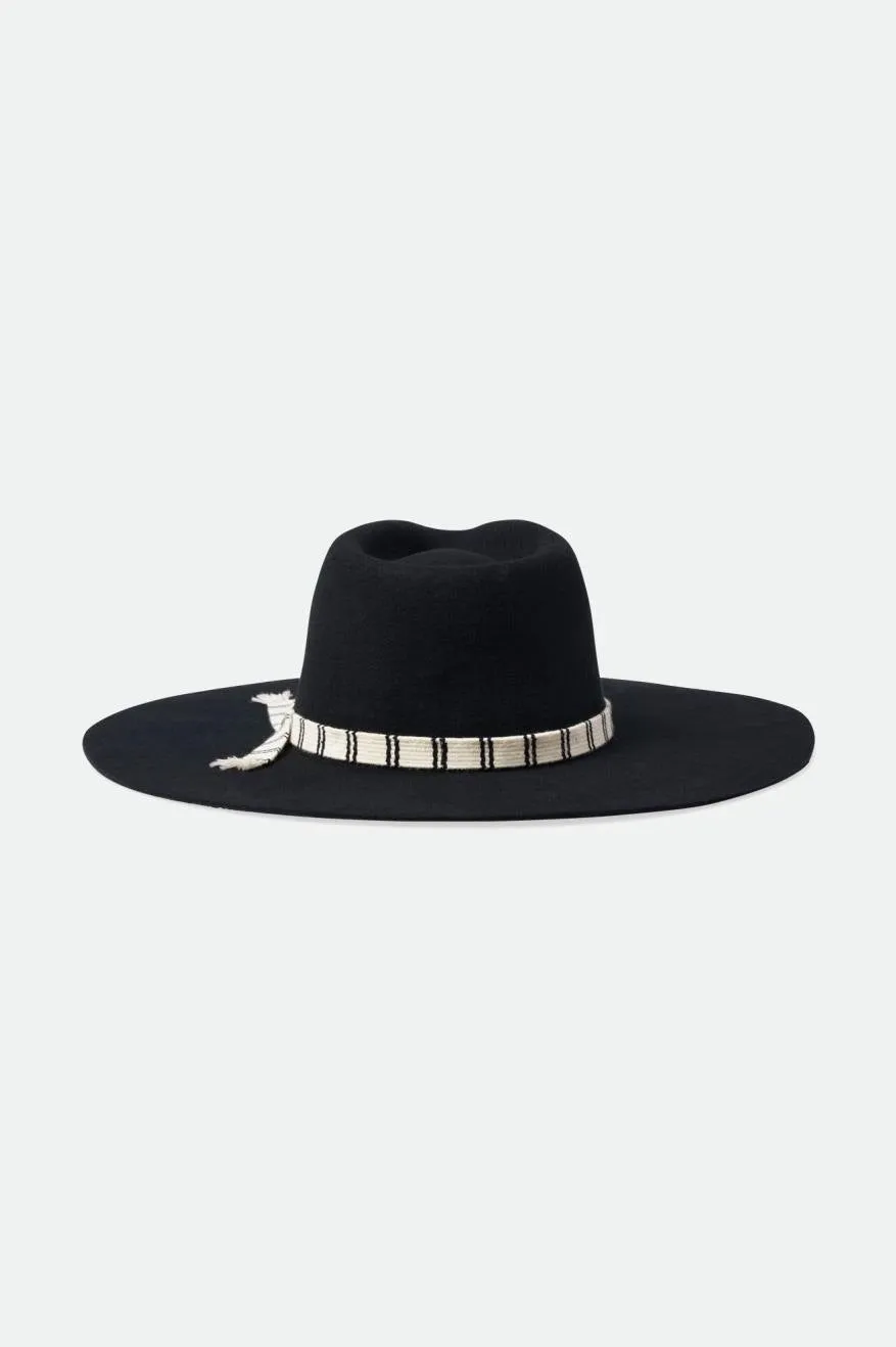 Leigh Felt Fedora - Black Brixton