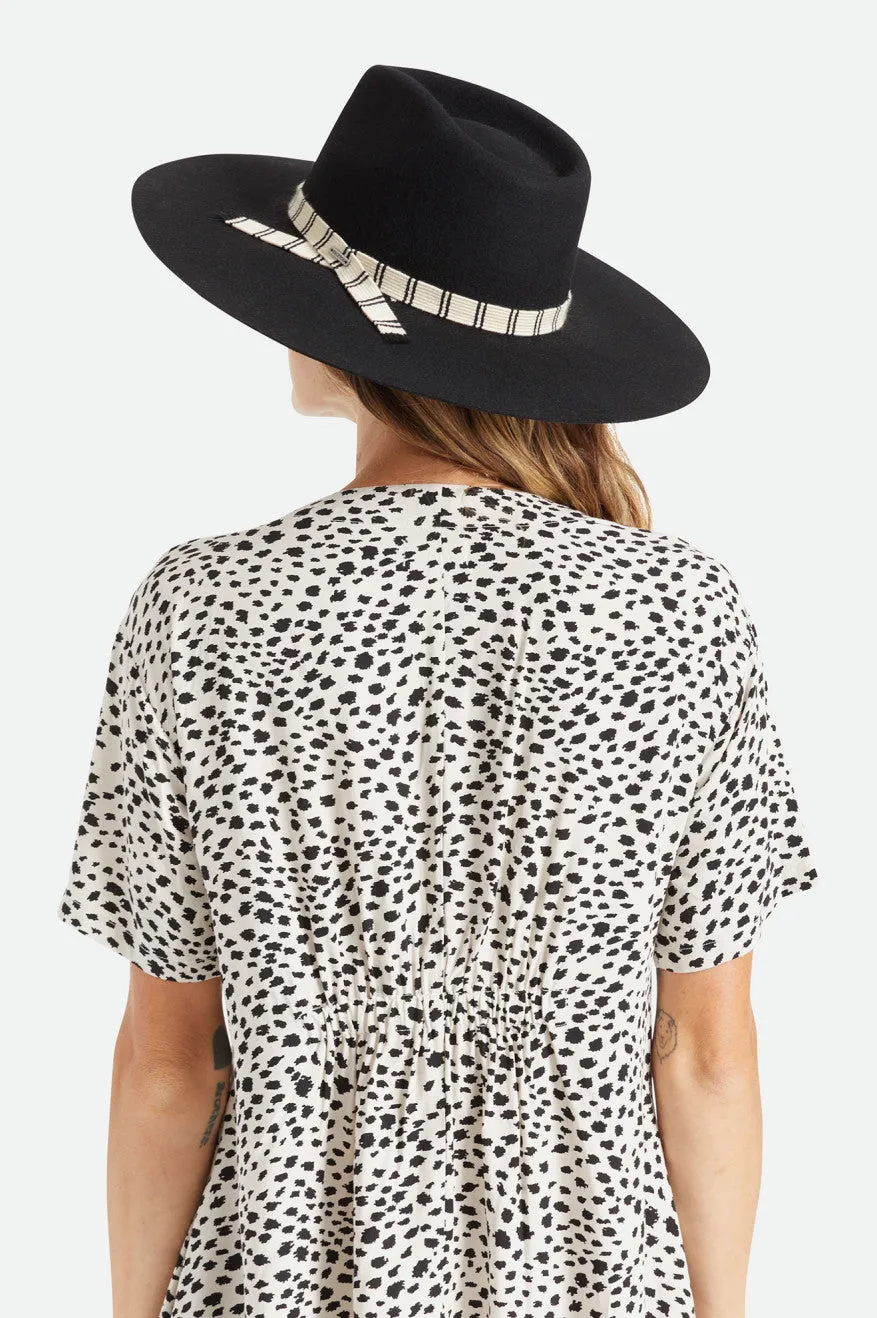 Leigh Felt Fedora - Black Brixton