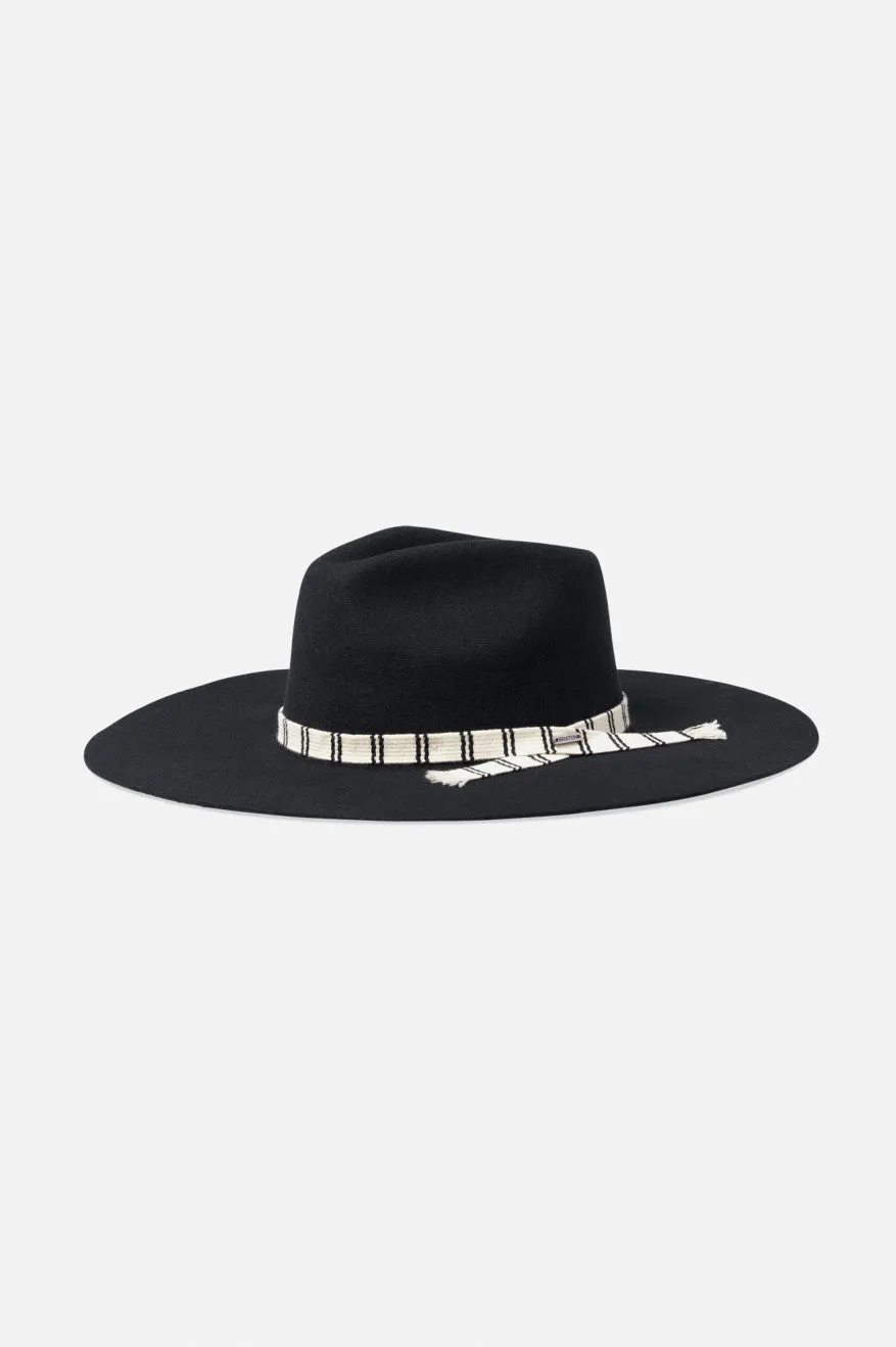 Leigh Felt Fedora - Black Brixton