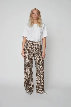 Leopard Jacquard Pants