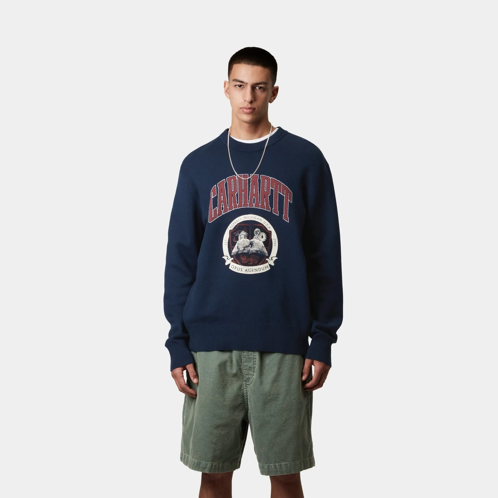 Library College Sweater | Ink Carhartt WIP