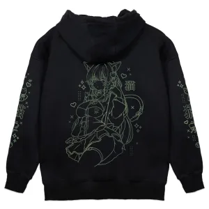 liljuju Matcha Cat Hoodie