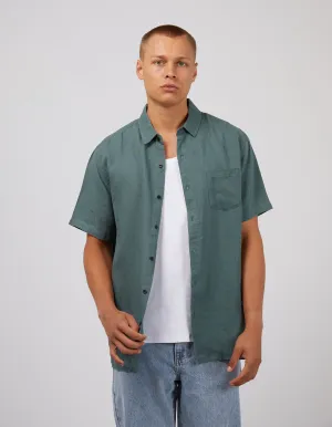 Linen Short Sleeve Shirt Pine