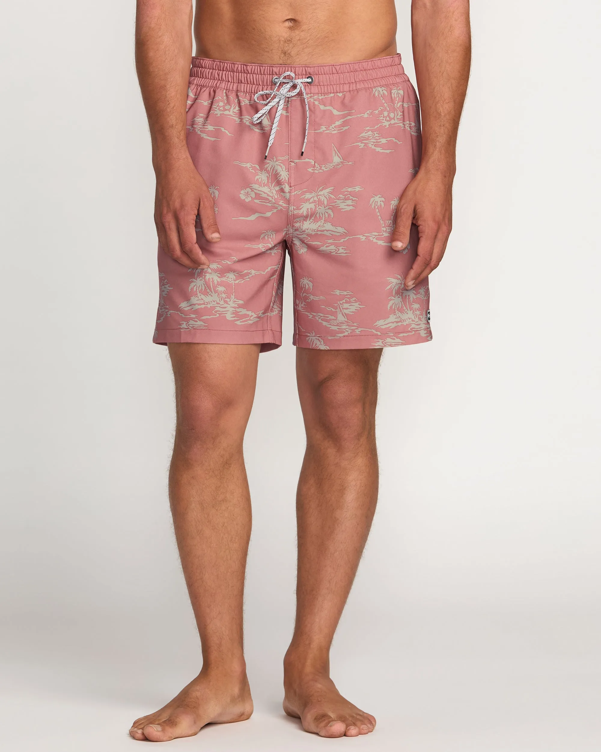 Lineup Laybacks 16" Trunks - Dusty Rose Billabong