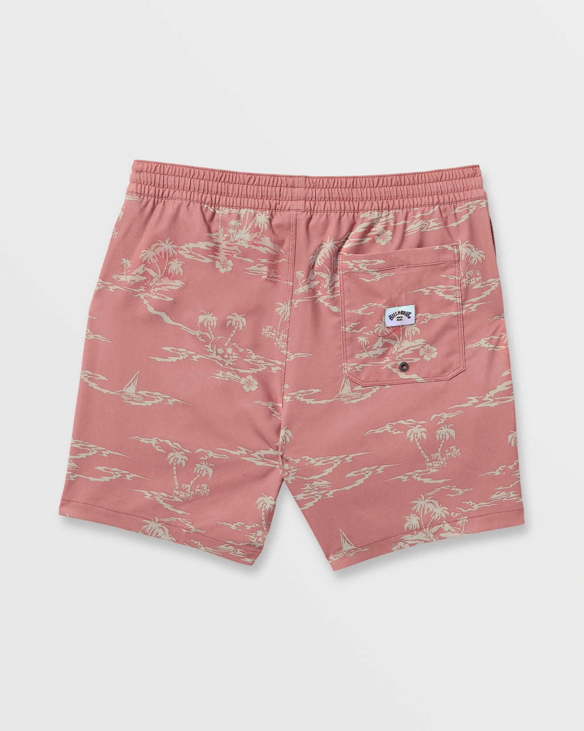 Lineup Laybacks 16" Trunks - Dusty Rose Billabong