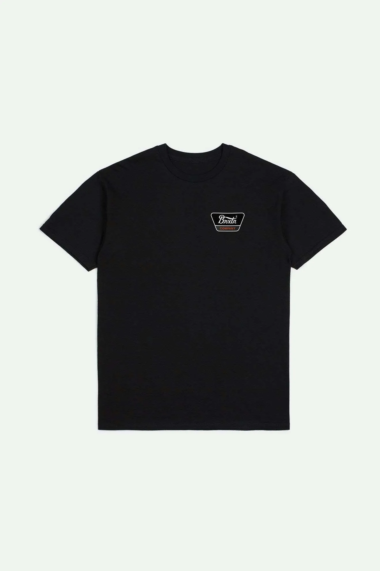 Linwood S/S Standard T-Shirt - Black/Orange/White Brixton