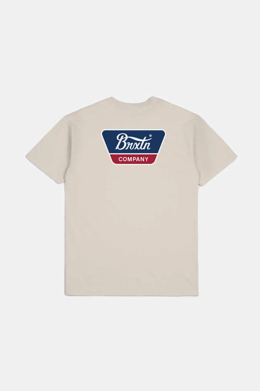 Linwood S/S Standard T-Shirt - Cream Brixton