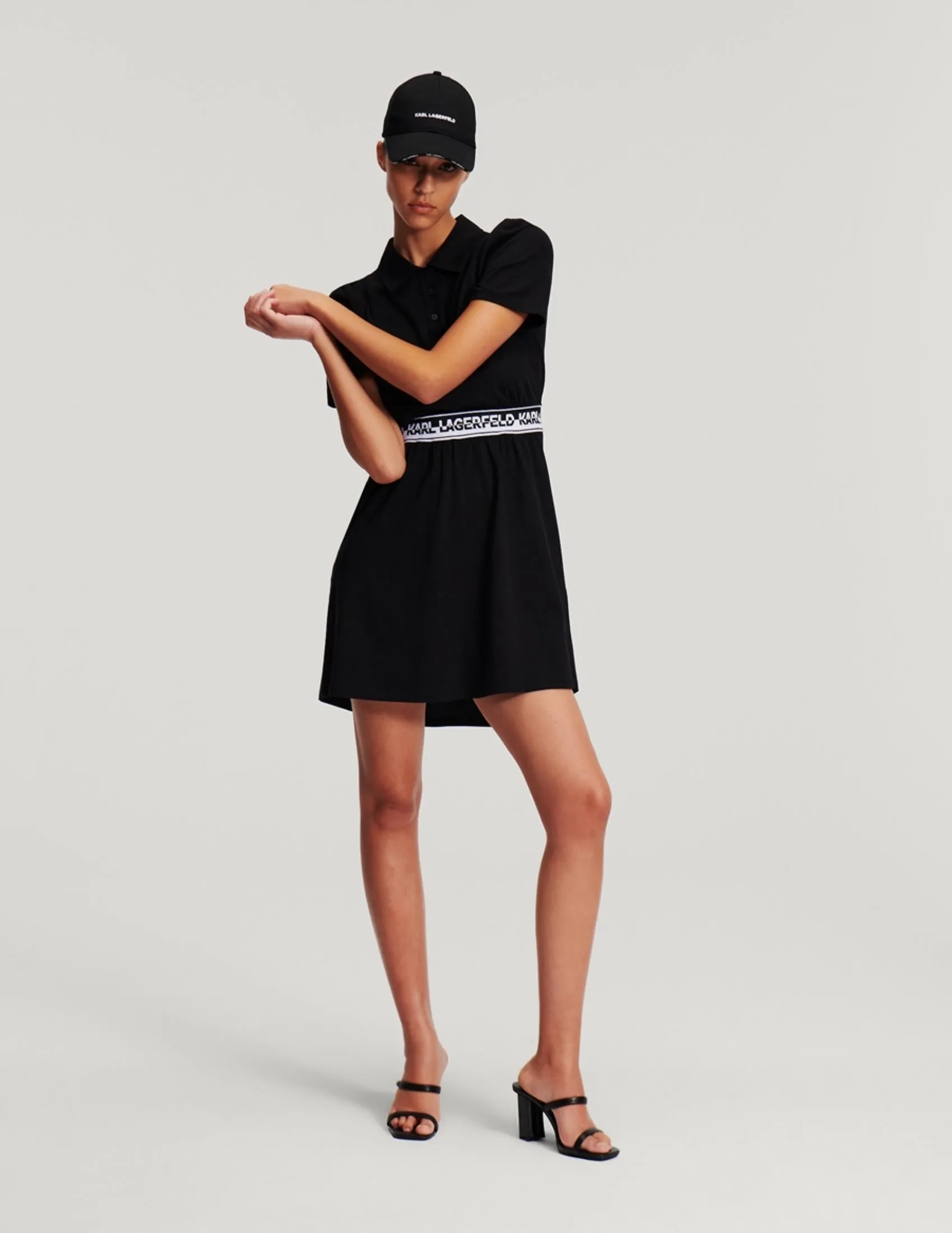 LOGO TAPE SHIRT DRESS