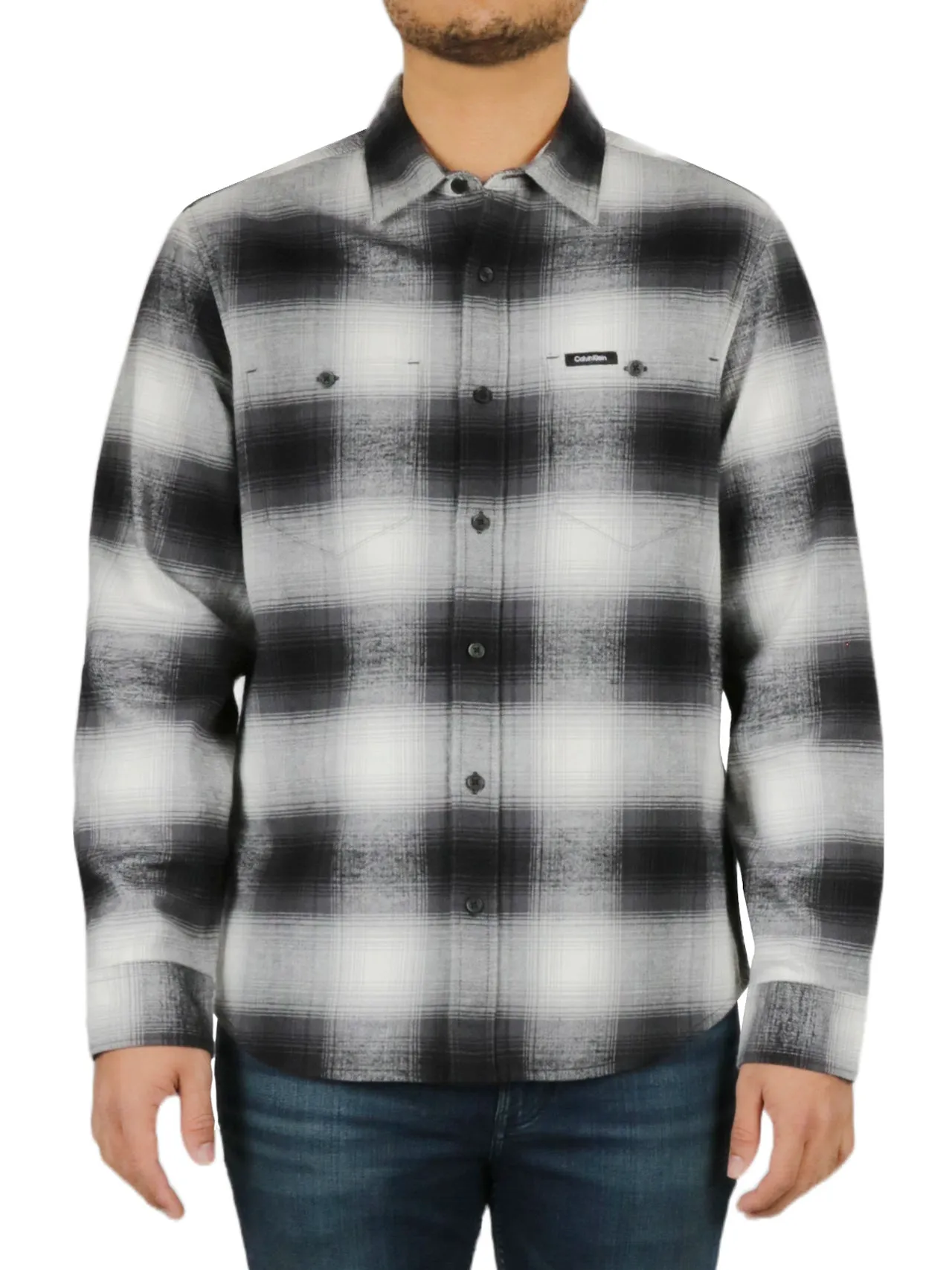 Long Sleeves Iconic Patch Flannel Shirt