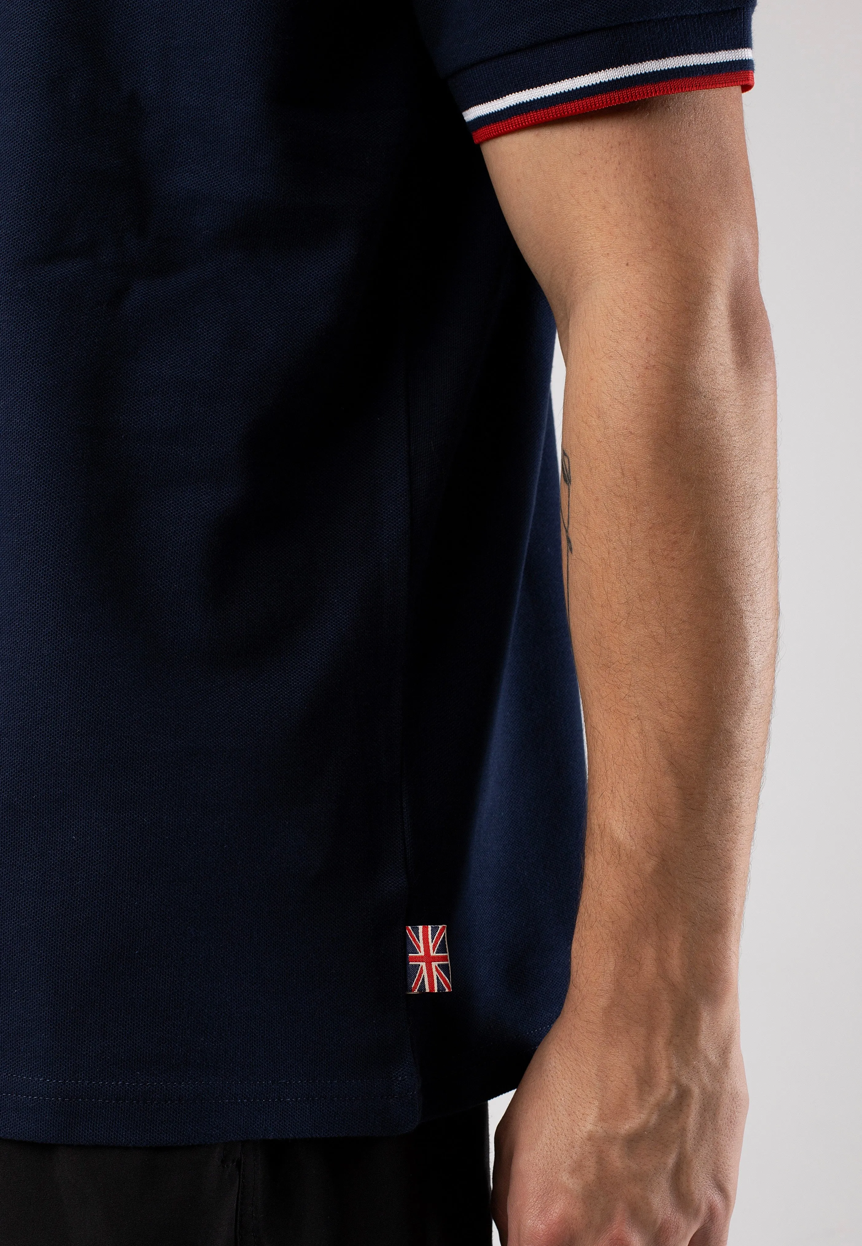 Lonsdale - Moyne Navy/Red/White - Polo