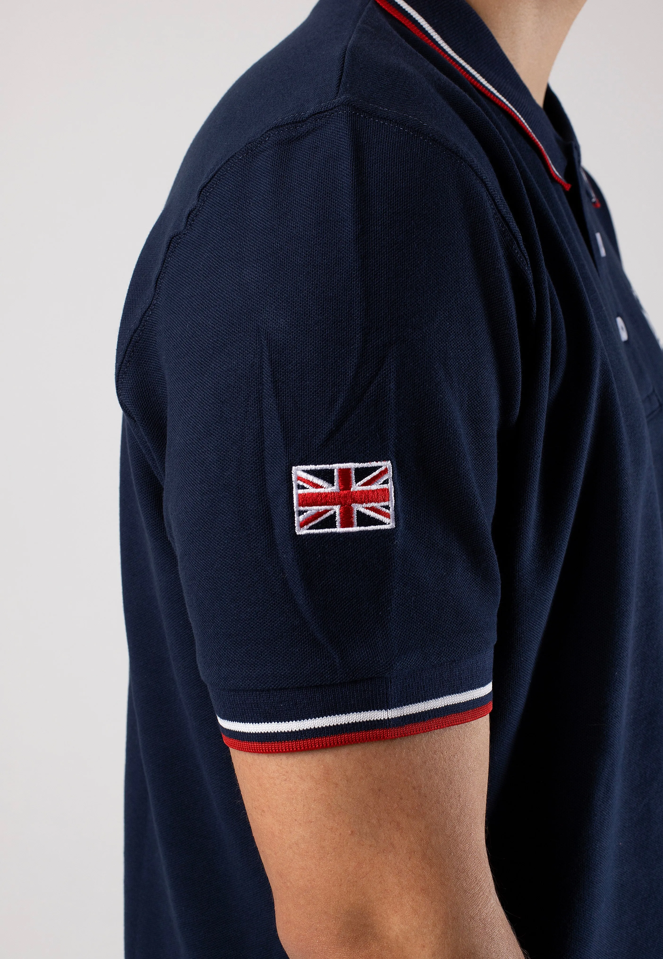 Lonsdale - Moyne Navy/Red/White - Polo