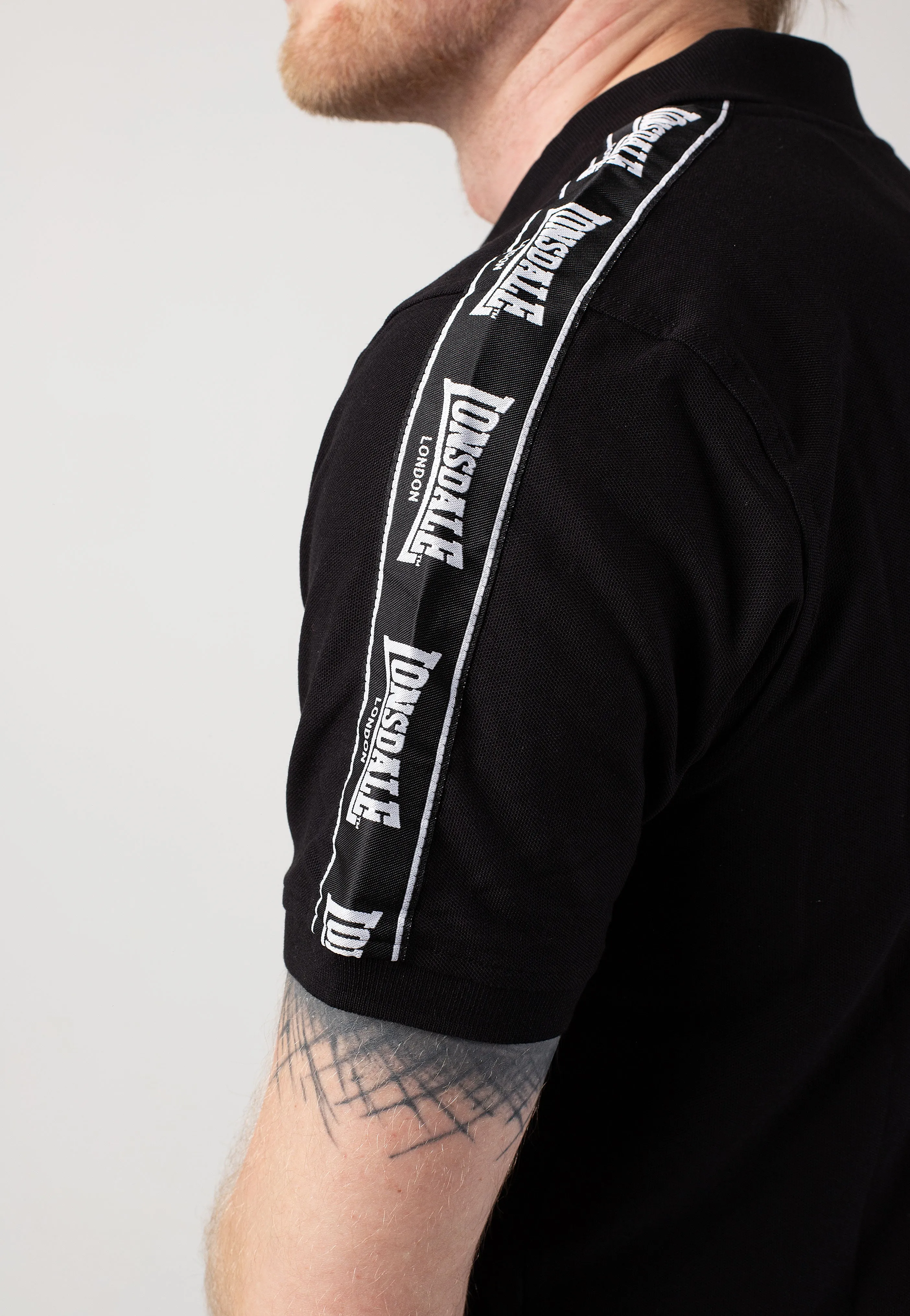 Lonsdale - Setter Black/White - Polo