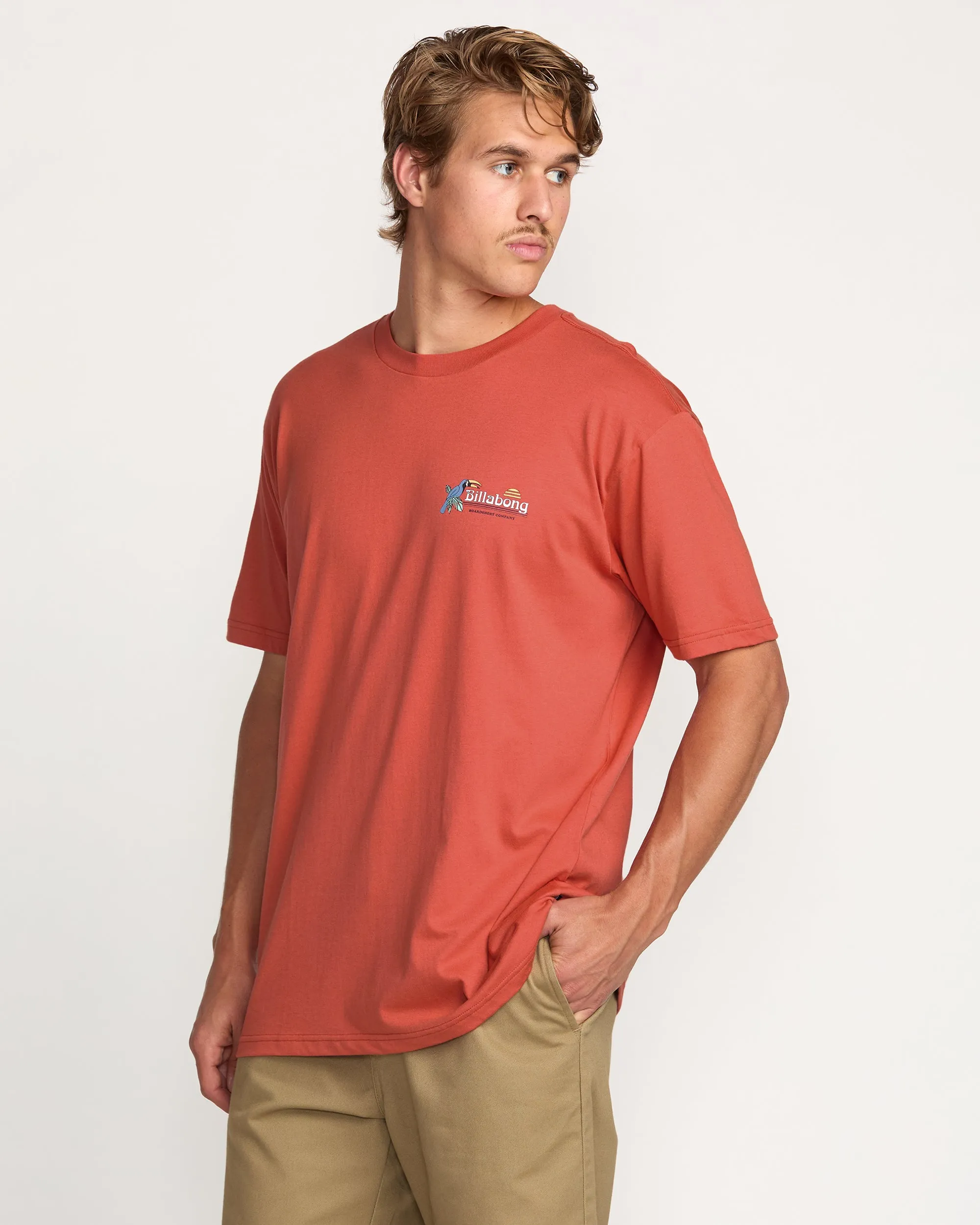 Lounge Premium Tee - Washed Red Billabong