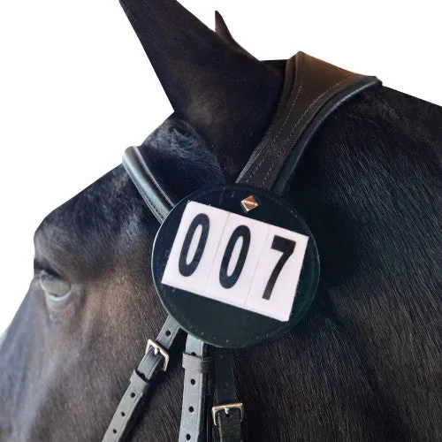 Luxe Dressage Bridle Number - Pair