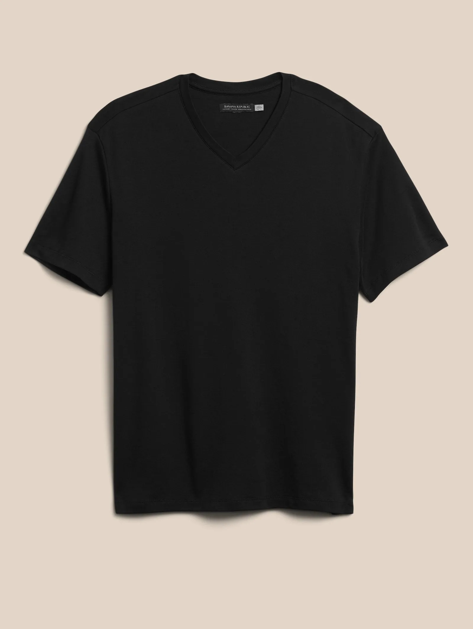 Luxury Touch Performance V-Neck T-Shirt Banana Republic
