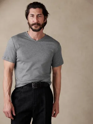 Luxury Touch Performance V-Neck T-Shirt Banana Republic