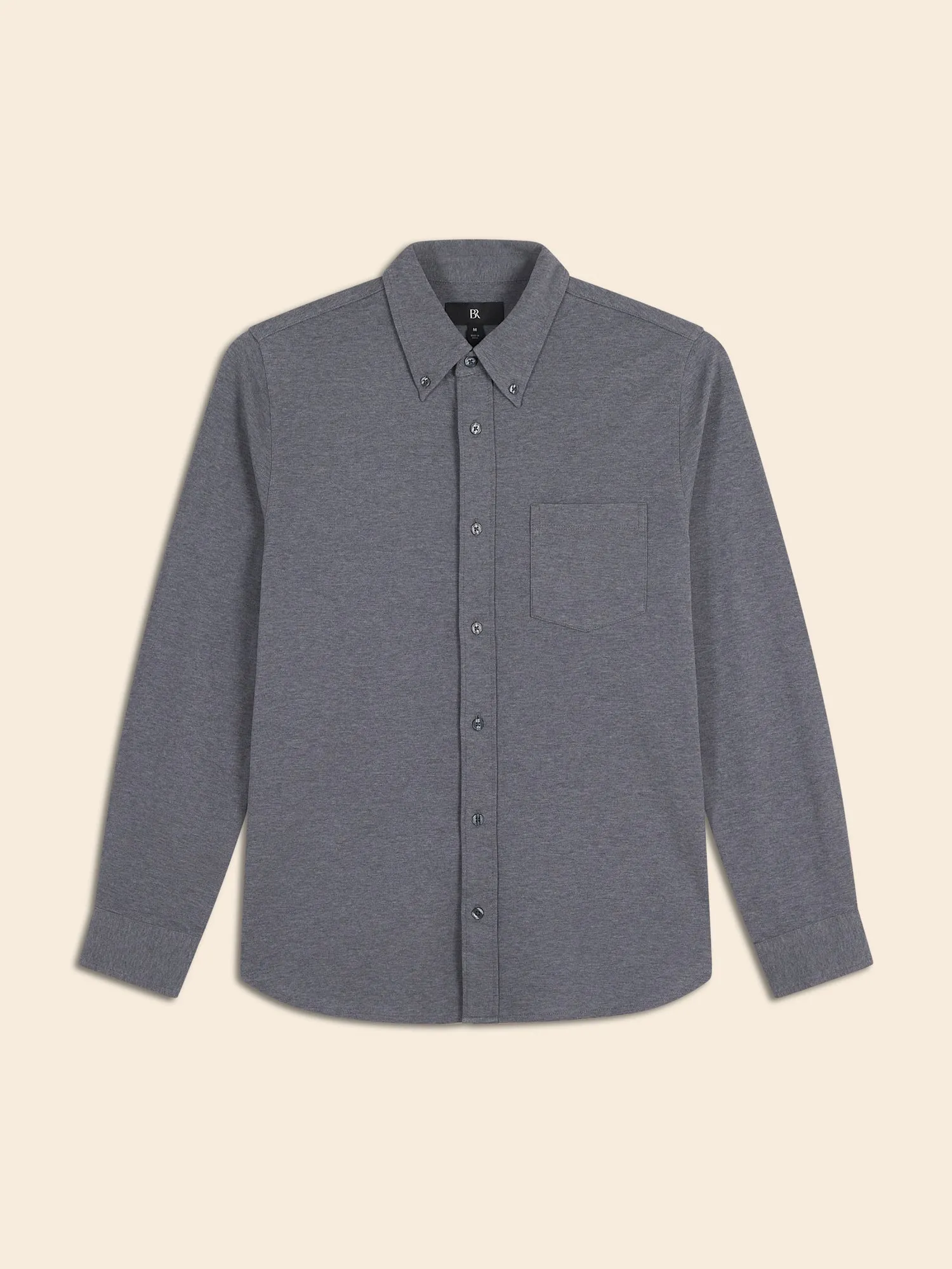 Luxury-Touch Pique Shirt Banana Republic