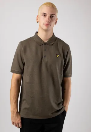Lyle & Scott - Chunky Slub Olive - Polo