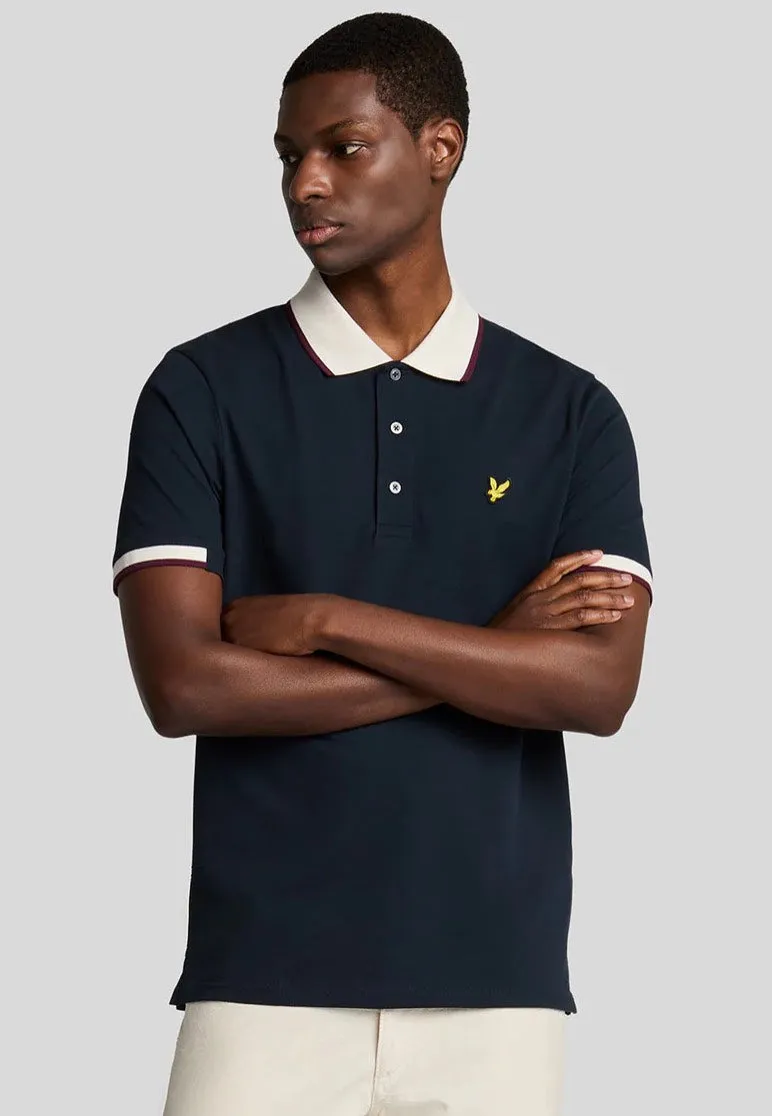 Lyle & Scott - Half Tipped Dark Navy - Polo