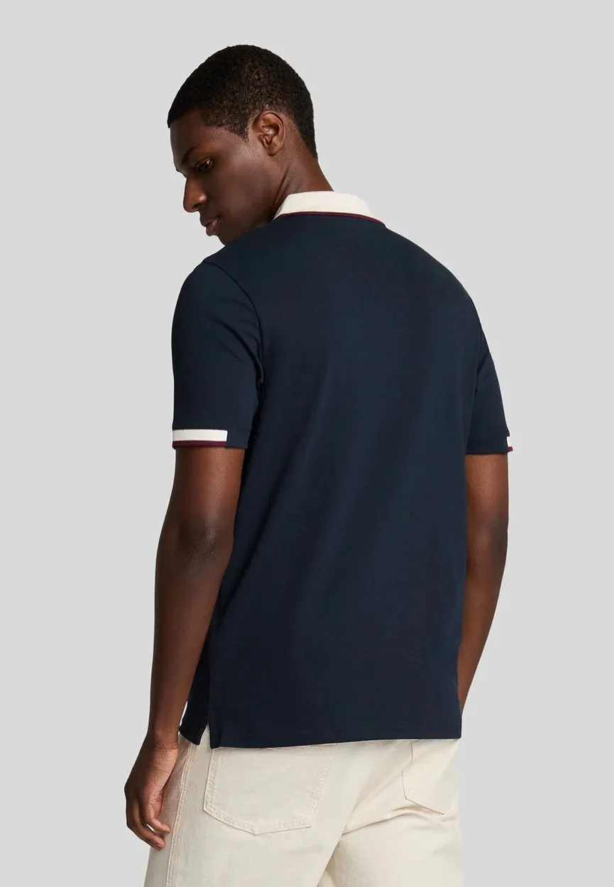 Lyle & Scott - Half Tipped Dark Navy - Polo