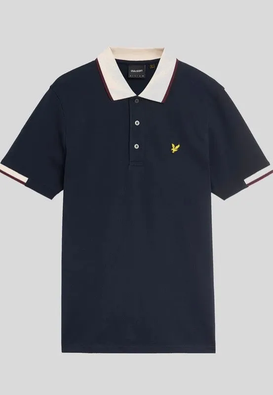 Lyle & Scott - Half Tipped Dark Navy - Polo