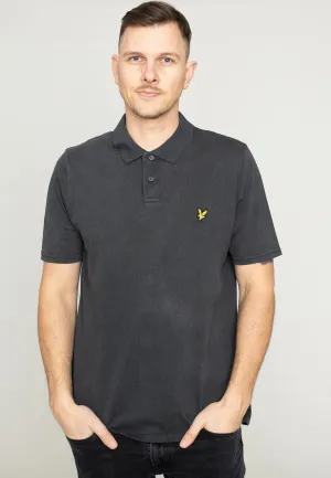 Lyle & Scott - Sandwash Pique Jet Black - Polo