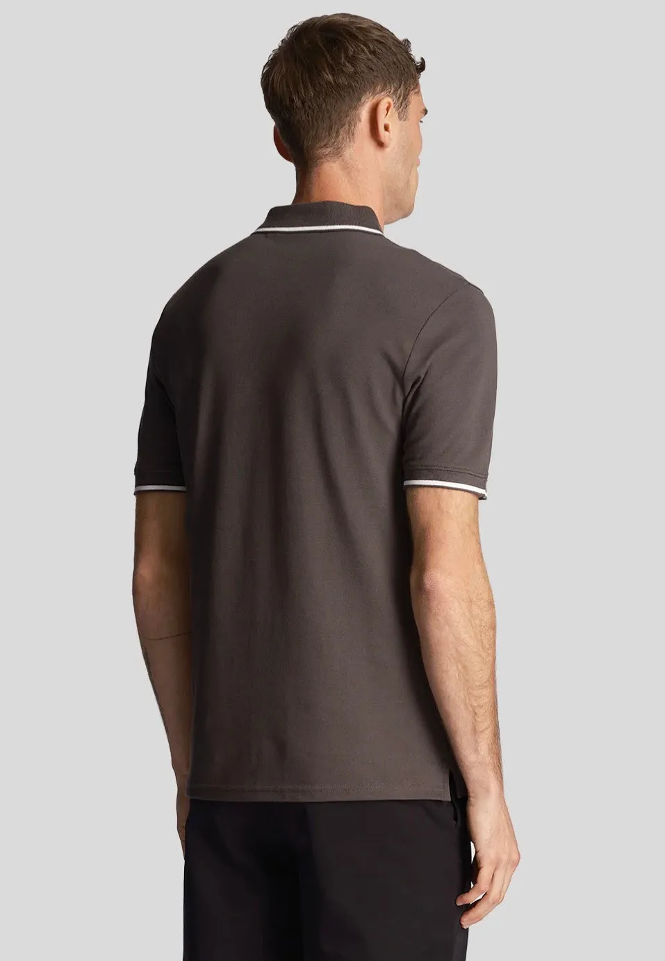 Lyle & Scott - Tipped Gun Metal/White - Polo