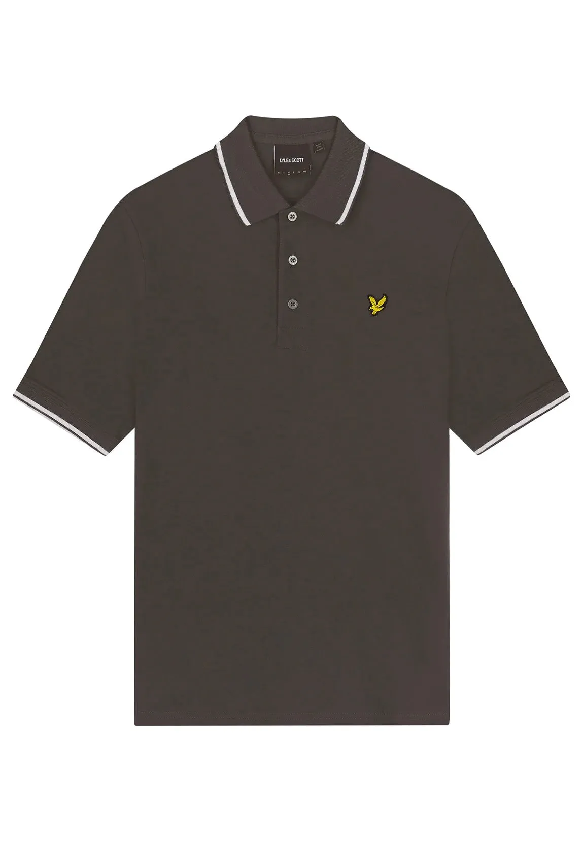 Lyle & Scott - Tipped Gun Metal/White - Polo