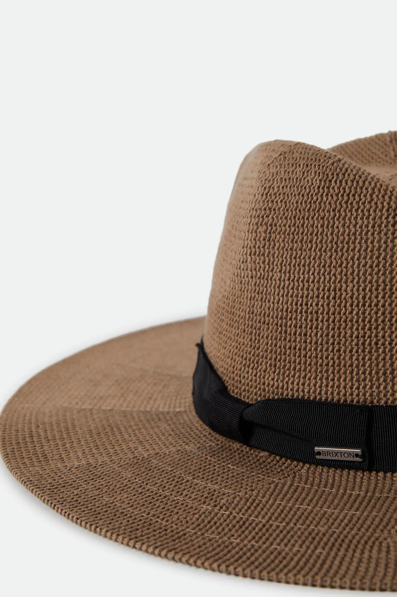 Lyons Knit Packable Hat - Dark Tan/Black Brixton