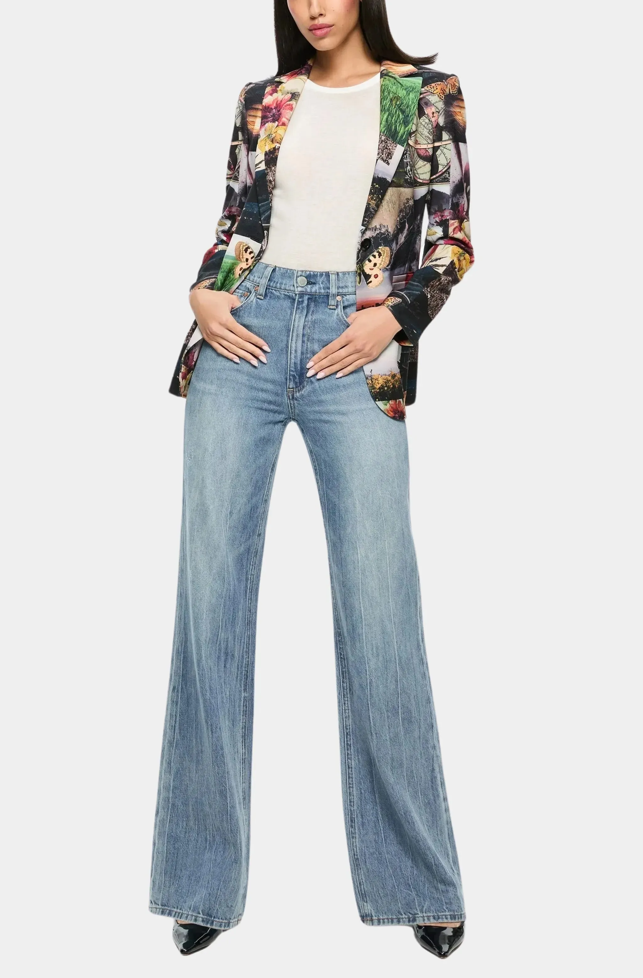 Macey Notch Collar Fitted Blazer