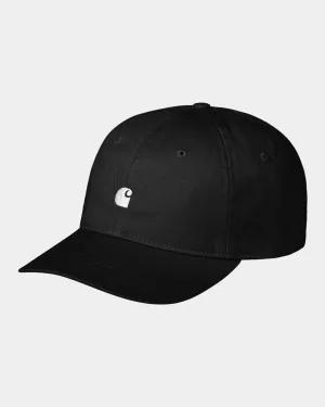 Madison Logo Cap | Black / White Carhartt WIP