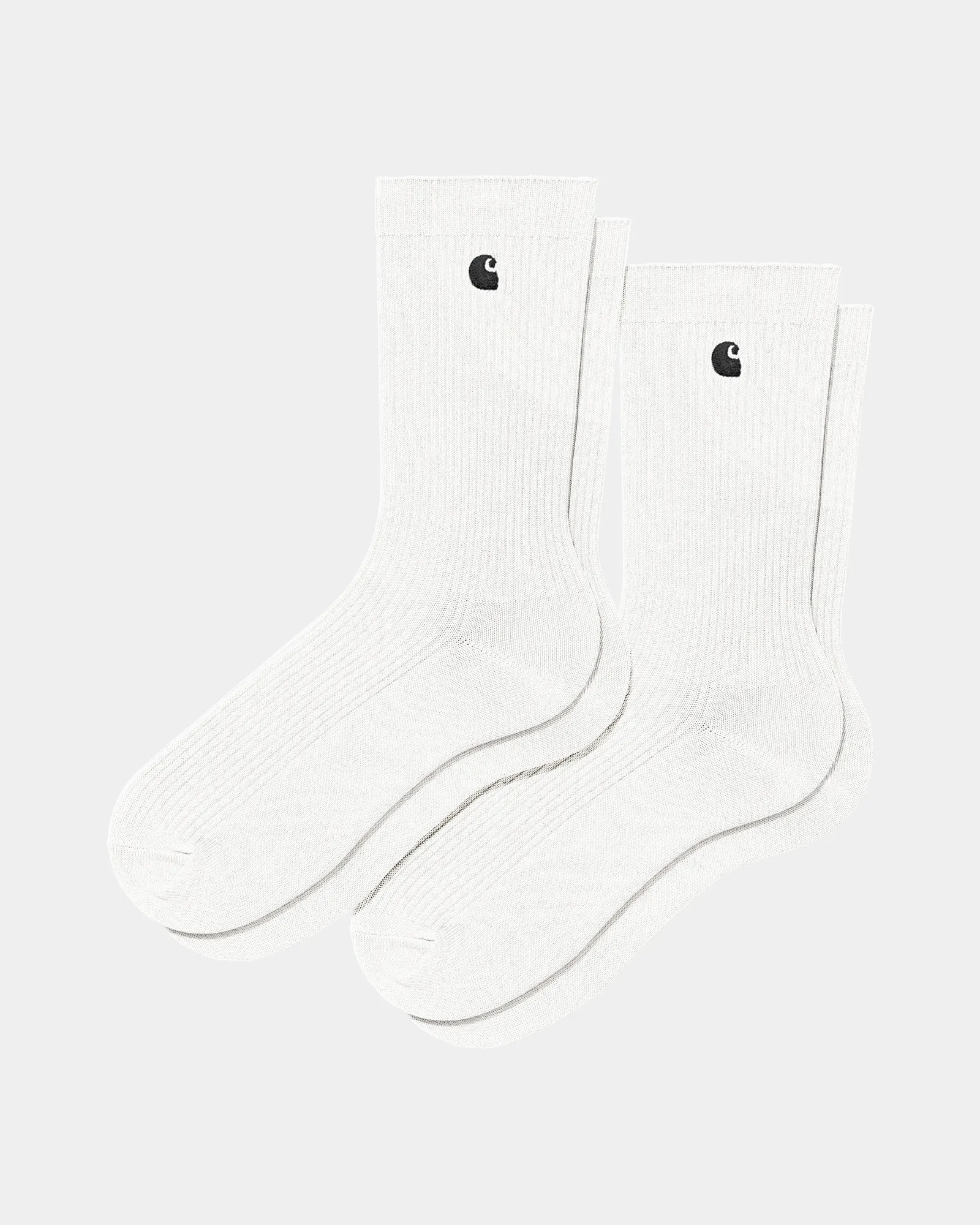 Madison Socks (2 Pack) | White / Black Carhartt WIP